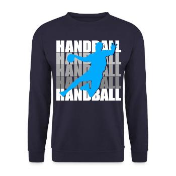 Handball - Unisex Sweatshirt - navy - Front - Alina (178cm) & Michal (187cm)