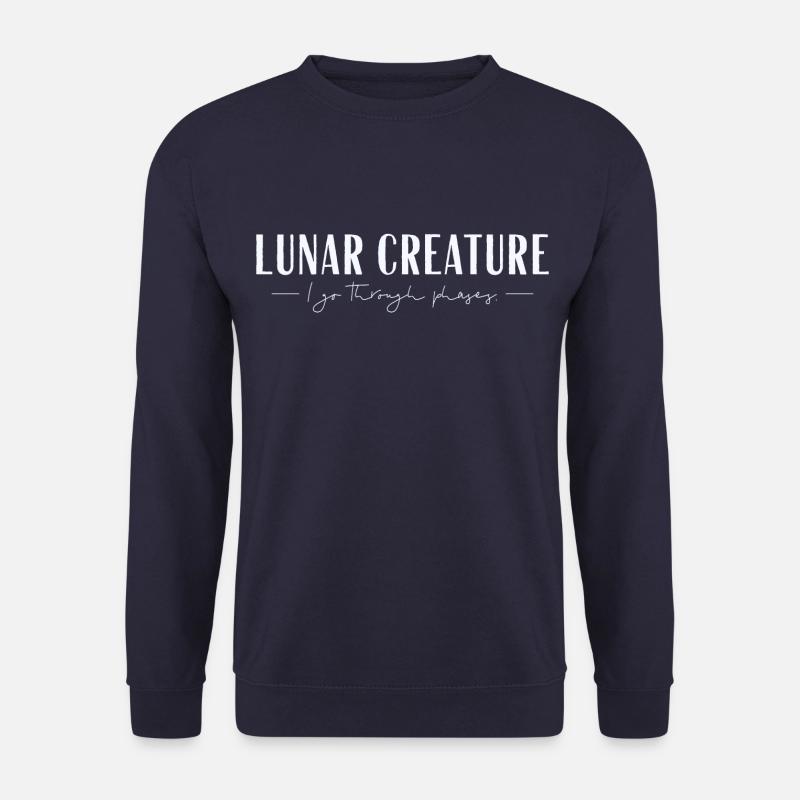 Lunar Creature - Reflector - Unisex Pullover - Navy