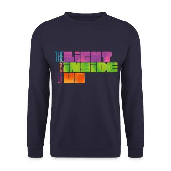 the lights is inside of us - Sweat-shirt Unisexe - marine - Devant - Alina (178cm) & Michal (187cm)