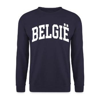 Belgien - Unisex Pullover - Navy - Vorne - Alina (178cm) & Michal (187cm)