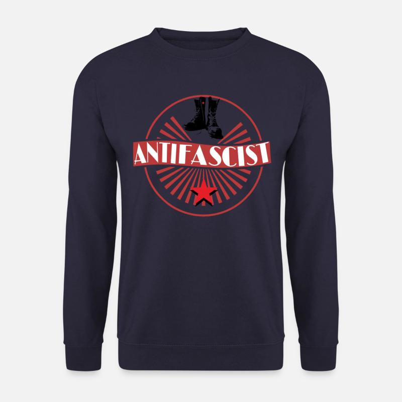 antifa - Unisextröja - marinblå