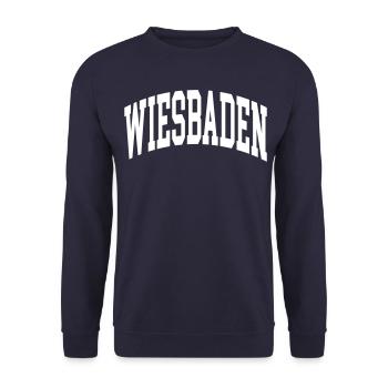 Wiesbaden - Unisex Pullover - Navy - Vorne - Alina (178cm) & Michal (187cm)