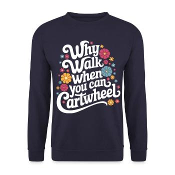 Turnen Turner Gymnastik - Unisex Pullover - Navy - Vorne - Alina (178cm) & Michal (187cm)