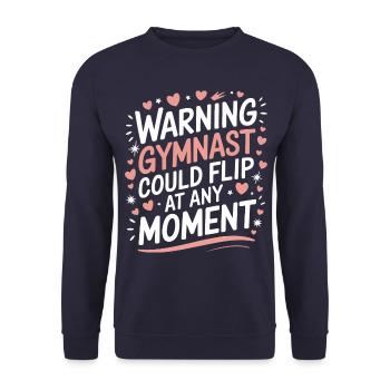 Turnen Turner Gymnastik - Unisex Pullover - Navy - Vorne - Alina (178cm) & Michal (187cm)
