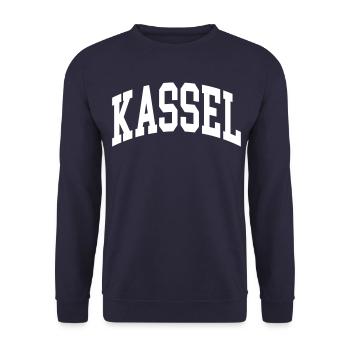 Kassel - Unisex Sweatshirt - navy - Front - Alina (178cm) & Michal (187cm)