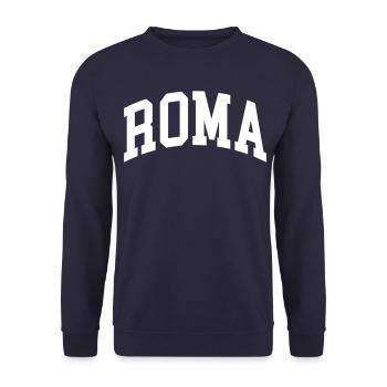 Rome - Sweat-shirt Unisexe - marine - Devant - Alina (178cm) & Michal (187cm)