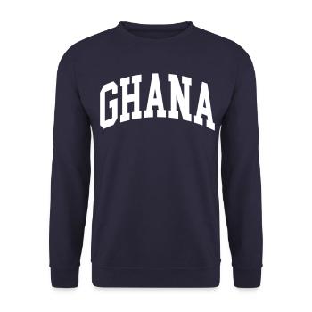 Ghana - Unisex Pullover - Navy - Vorne - Alina (178cm) & Michal (187cm)
