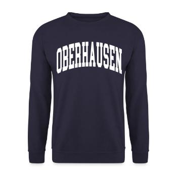 Oberhausen - Unisex Pullover - Navy - Vorne - Alina (178cm) & Michal (187cm)