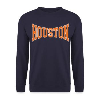 Houston - Unisex Pullover - Navy - Vorne - Alina (178cm) & Michal (187cm)