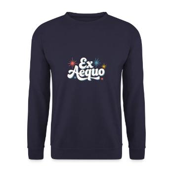 Ex aequo - Sweat-shirt Unisexe - marine - Devant - Alina (178cm) & Michal (187cm)