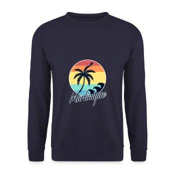 Martinique - Unisex Pullover - Navy - Vorne - Alina (178cm) & Michal (187cm)