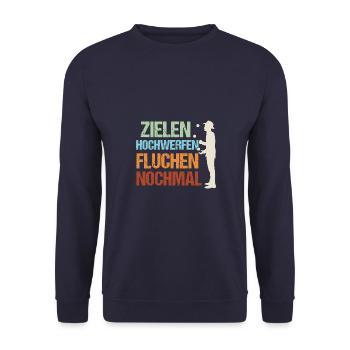 Akrobat Jonglieren Zirkus Künstler Jongleur - Unisex Pullover - Navy - Vorne - Alina (178cm) & Michal (187cm)