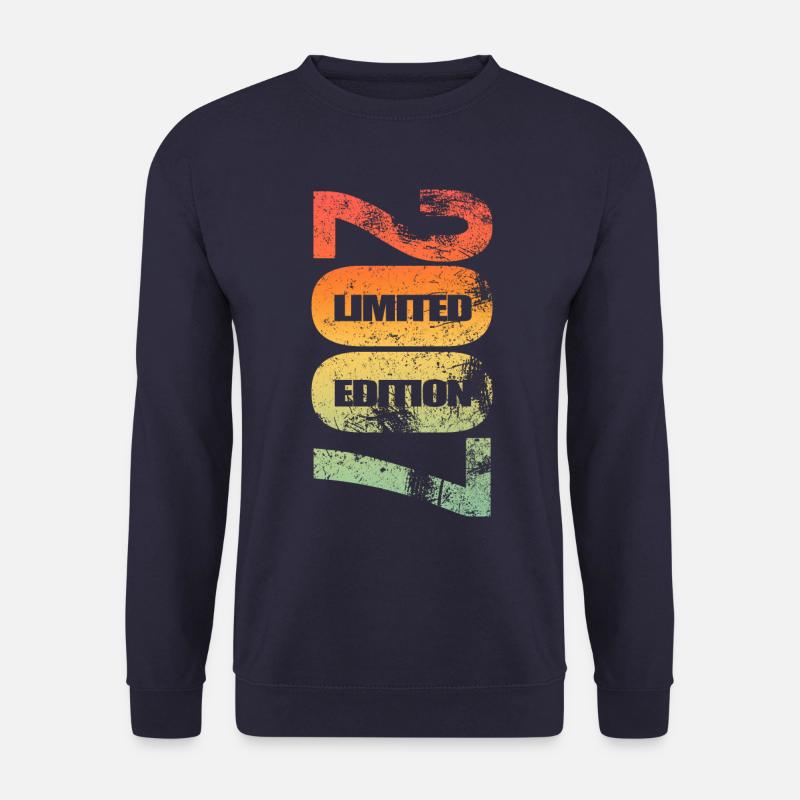 Limited Edition 2007 Geburtstag 2007 geboren Retro - Unisex Pullover - Navy