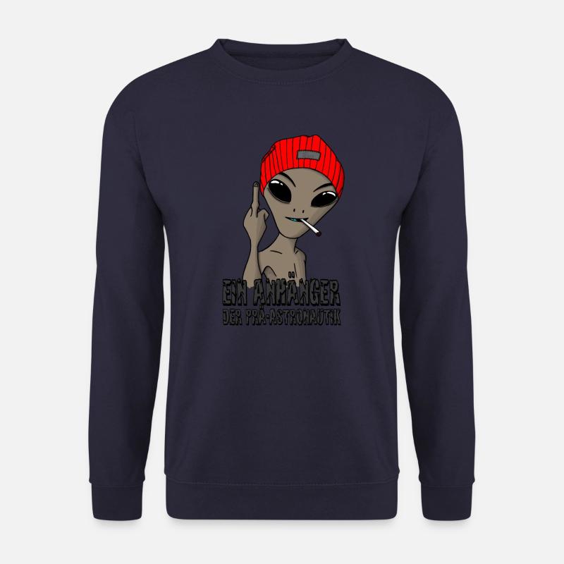 Ein Anhaenger der Prae-astronautik - Unisex Pullover - Navy