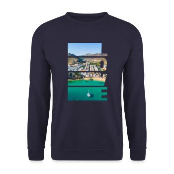 Morro Jable - Amour - Sweat-shirt Unisexe - marine - Devant - Alina (178cm) & Michal (187cm)