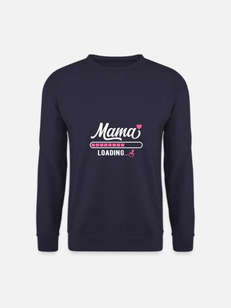 Progéniture Bébé Mère Grossesse - Sweat-shirt Unisexe - marine