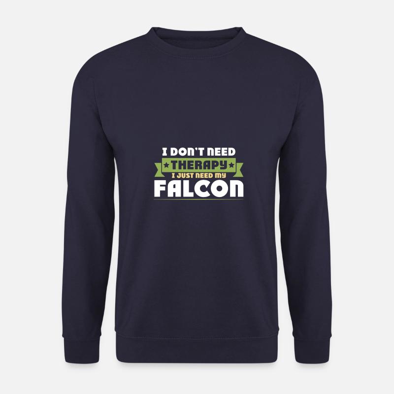 Falconry Therapy Saying - Unisex Sweatshirt - navy