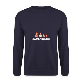 Russland Russe Matryoschka Russische Puppe Pelmeni - Unisex Pullover - Navy - Vorne - Alina (178cm) & Michal (187cm)