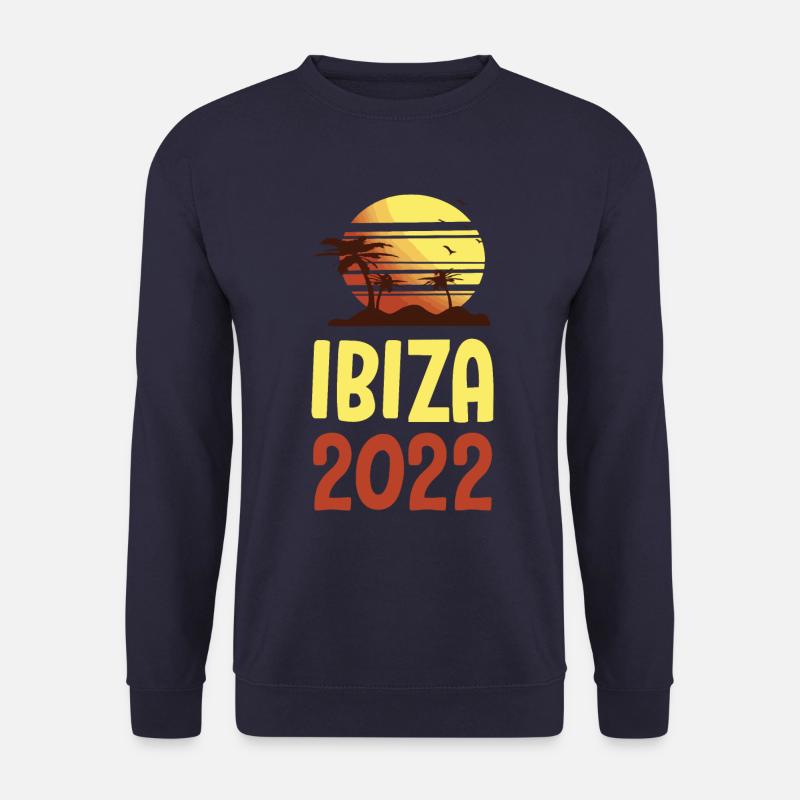 Ibiza 2022 Palm Trees - Unisex Sweatshirt - navy