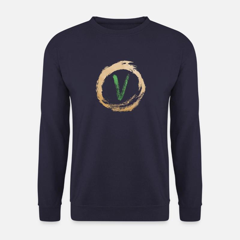V Logo - Unisex Pullover - Navy