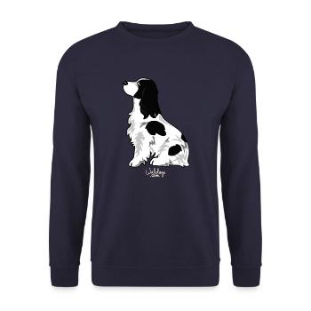 cocker1 - Sweat-shirt Unisexe - marine - Devant - Alina (178cm) & Michal (187cm)