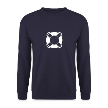 ceinture de sauvetage - Sweat-shirt Unisexe - marine - Devant - Alina (178cm) & Michal (187cm)