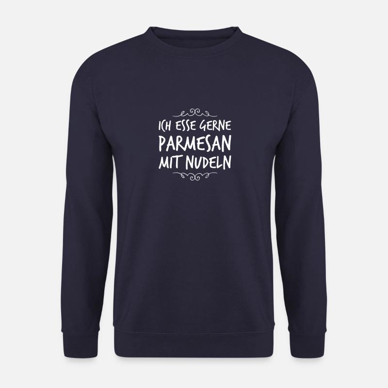 Parmesan mit Nudeln - Unisex Pullover - Navy