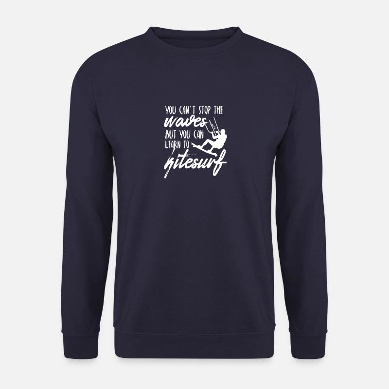 Kiting. Kitesurfen. Surfing. Wind. Wellen. Sport. - Unisex Pullover - Navy
