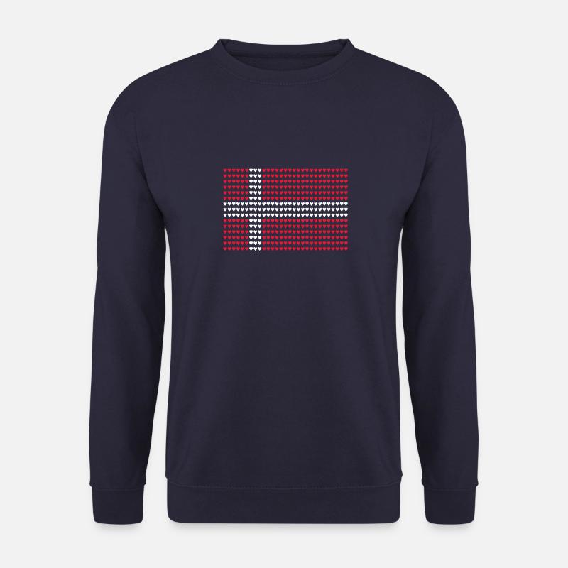 Dänemark Flagge Dannebrog Danebrog Geschenkidee - Unisex Pullover - Navy