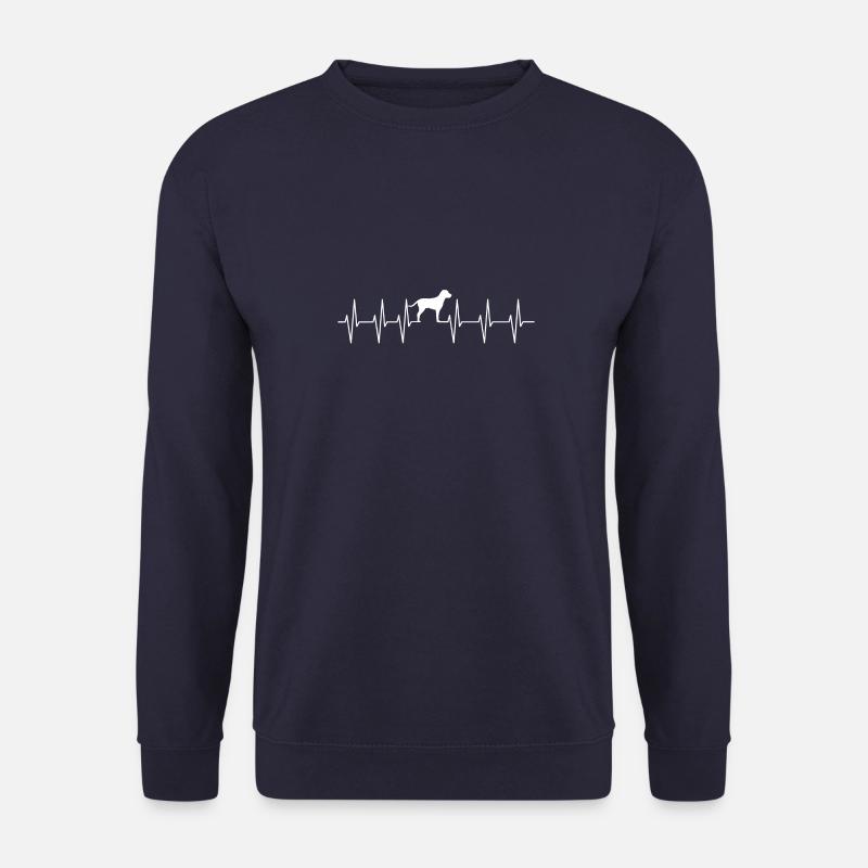 Herzschlag Hundeliebhaber Hundefreund Geschenk - Unisex Pullover - Navy