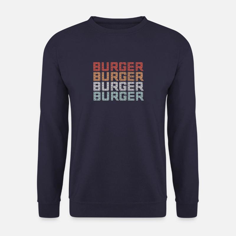 Burger Burger Burger - Unisex Pullover - Navy