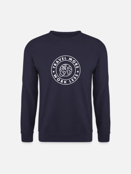 Travel more - work less - Unisex Pullover - Navy