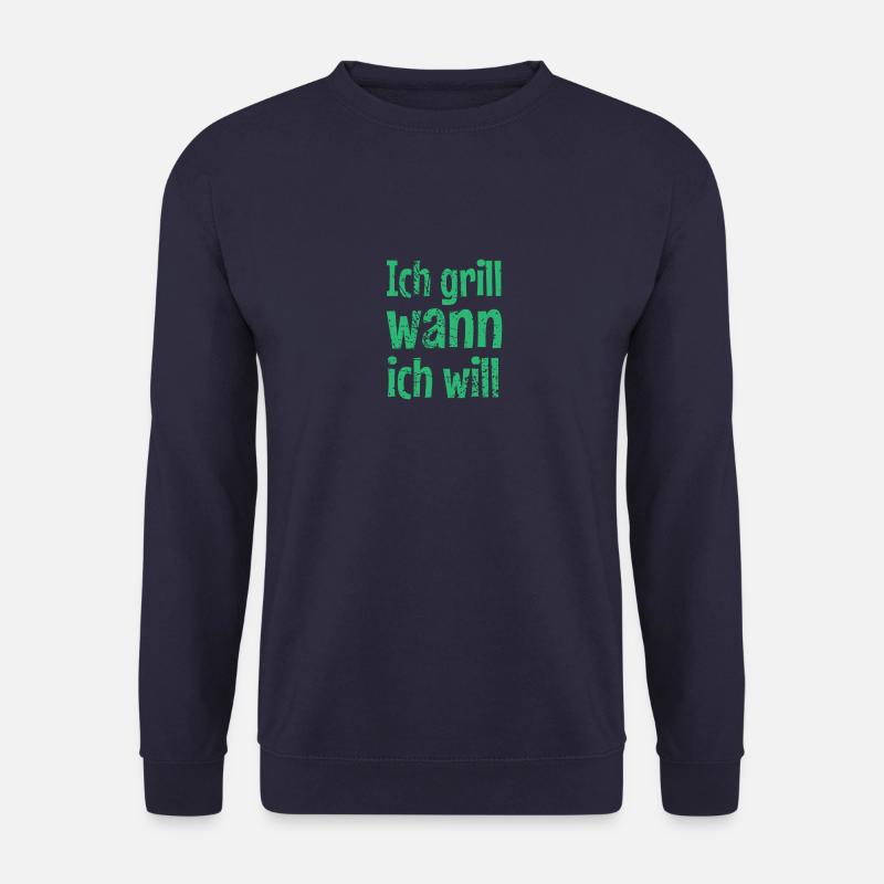 Ich grill wann ich will - Unisex Pullover - Navy