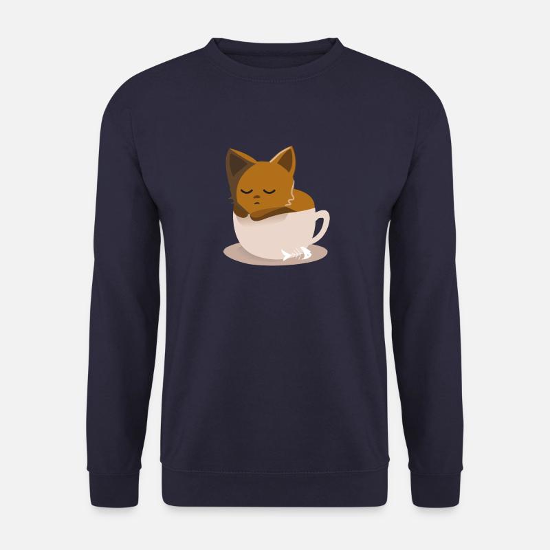 Cat in cup - Unisex Sweatshirt - navy
