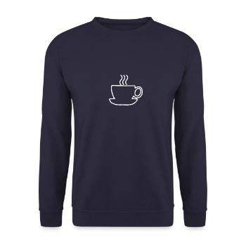 --- Cup --- - Unisex Sweatshirt - navy - Front - Alina (178cm) & Michal (187cm)