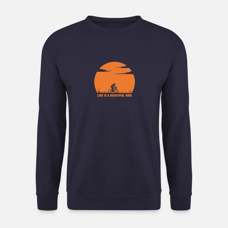 conduite de vélo idée cadeau - Sweat-shirt Unisexe - marine