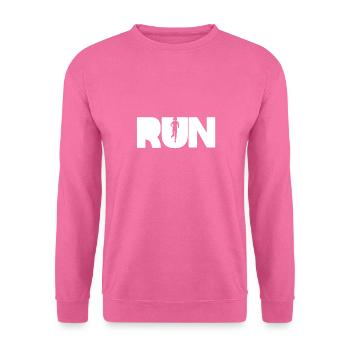 RUN - Unisex Sweatshirt - pink - Front