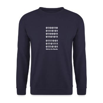 F*** YOU - Sweat-shirt Unisexe - marine - Devant - Alina (178cm) & Michal (187cm)