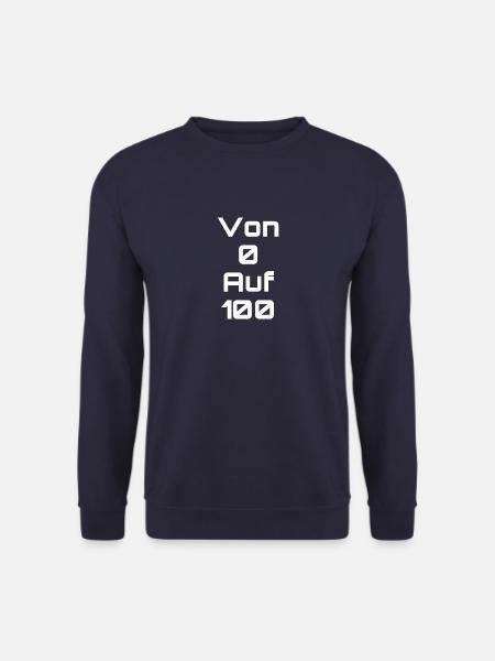 Von 0 auf 100 - Unisex Pullover - Navy