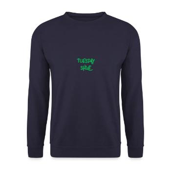 Tuesday Shirt - Unisex Sweatshirt - navy - Front - Alina (178cm) & Michal (187cm)