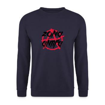 Zona Antifa - Unisex Pullover - Navy - Vorne - Alina (178cm) & Michal (187cm)