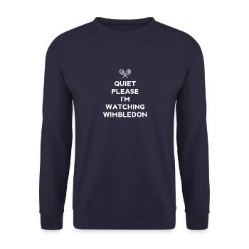 Wimbledon - Sweat-shirt Unisexe - marine - Devant - Alina (178cm) & Michal (187cm)