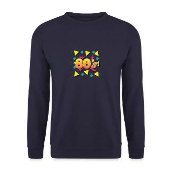 Fête des années 80 - Sweat-shirt Unisexe - marine - Devant - Alina (178cm) & Michal (187cm)