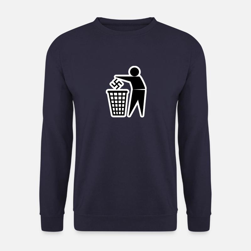 Nazis in die Tonne - Unisex Pullover - Navy