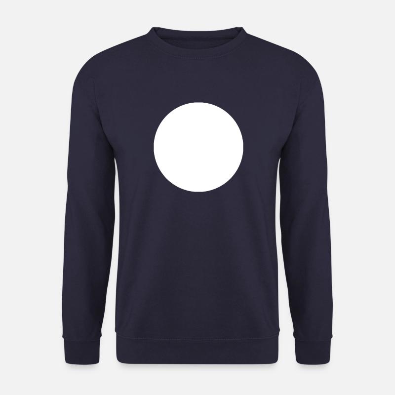 White Circle Empty - Unisex Sweatshirt - navy