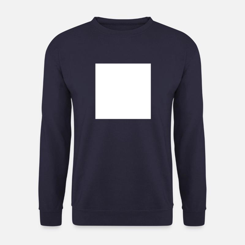Weißes Quadrat leer - Unisex Pullover - Navy