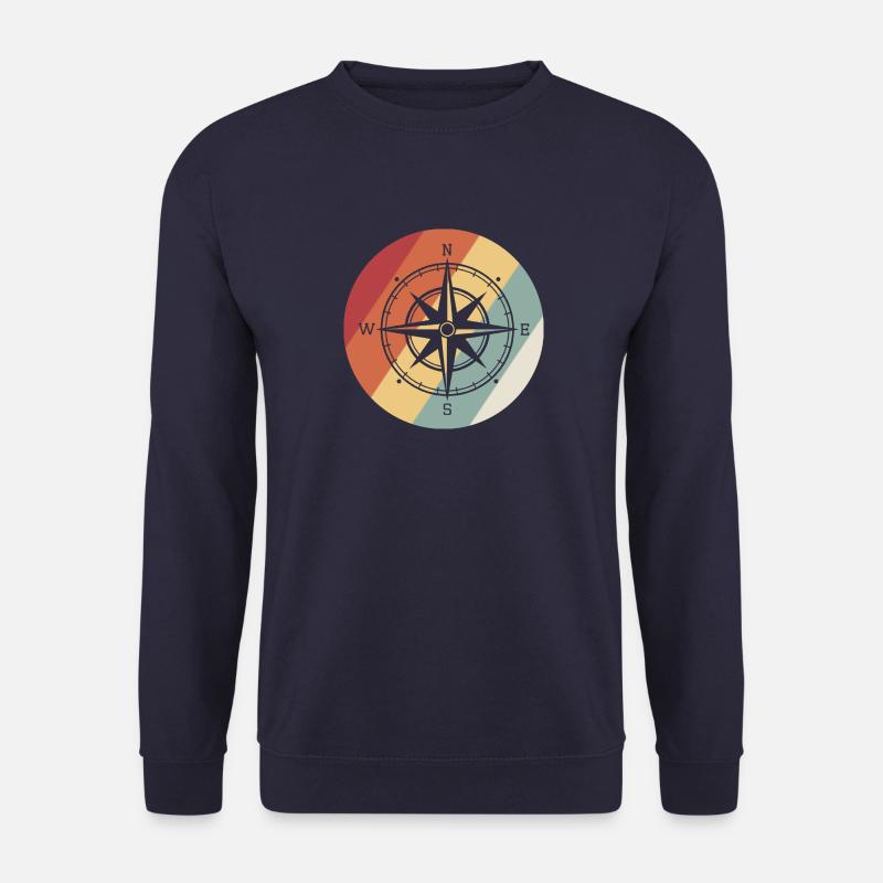 compass retro circle - Unisex Sweatshirt - navy