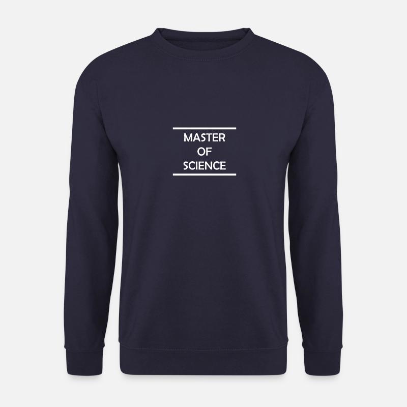 Master of Science weiss - Unisex Pullover - Navy