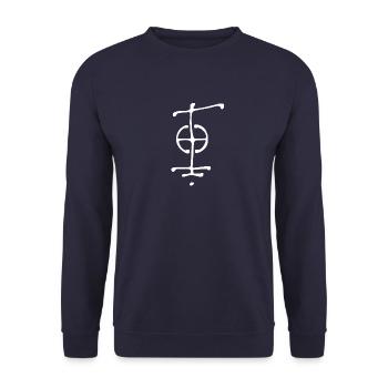 tribal shirt - Unisex Sweatshirt - navy - Front - Alina (178cm) & Michal (187cm)