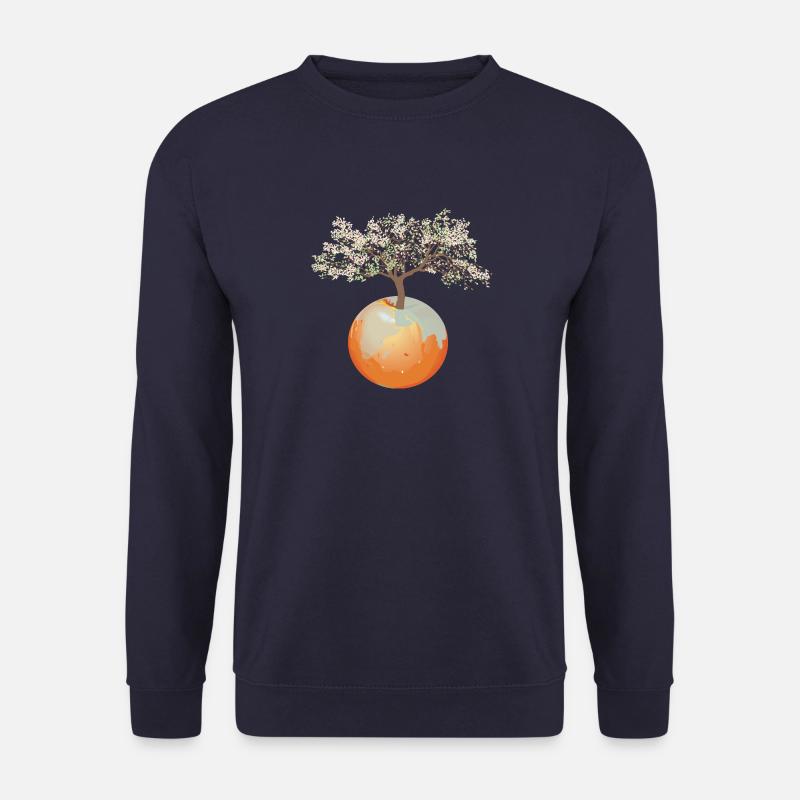Earth - apple tree - Unisex Sweatshirt - navy